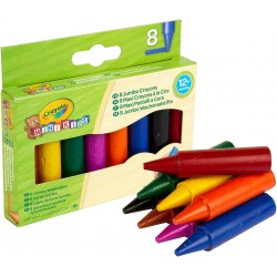 8 MINI KIDS JUMBO CRAYONS