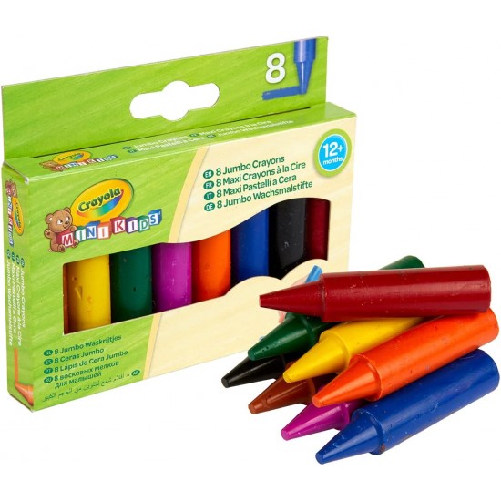 8 MINI KIDS JUMBO CRAYONS