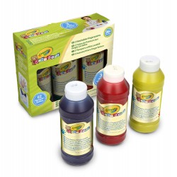 3 MINI KIDS WASHABLE FINGERPAINT TUBES