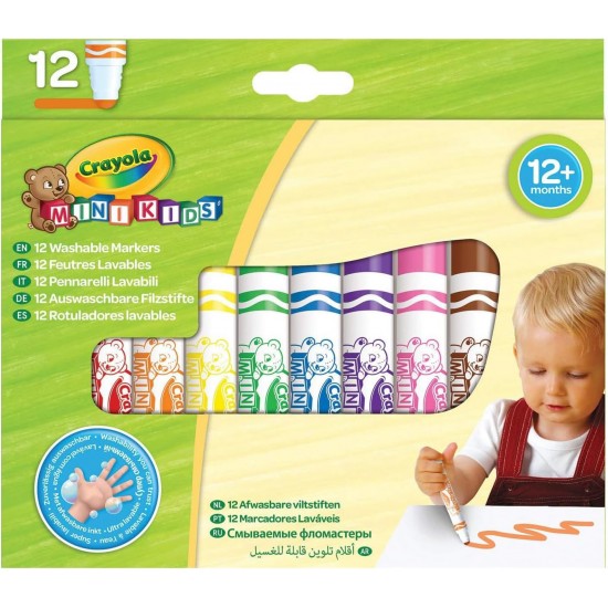 12 MINI KIDS FIRST MARKERS - WASHABLE