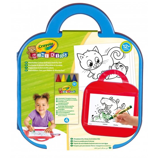 MINI KIDS COLOUR & ERASE ACTIVITY MAT