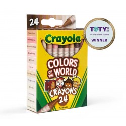 COLOURS OF THE WORLD -  24 SKIN TONE CRAYONS