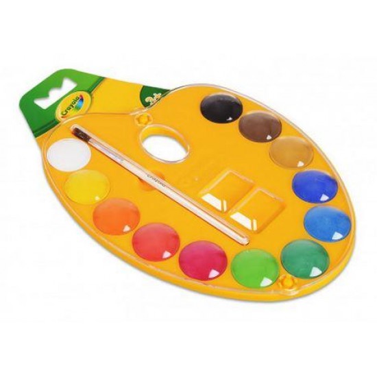 12 WATERCOLOUR PAINT PALETTE