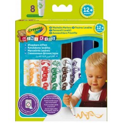 8 MINI KIDS FIRST MARKERS - WASHABLE