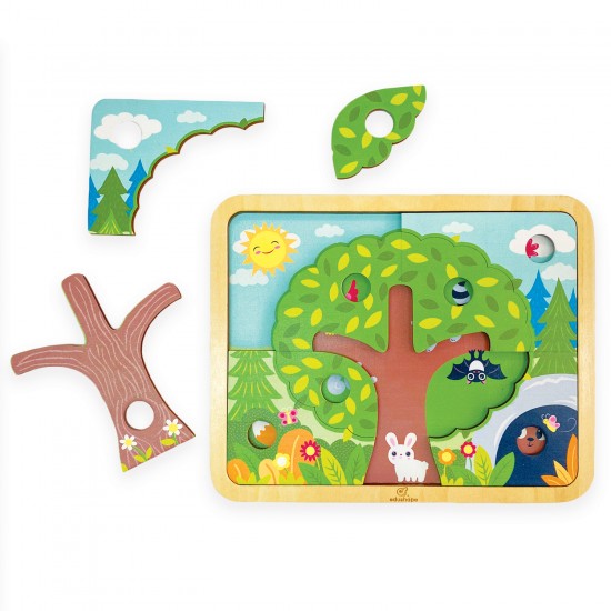 WHO'S HIDING IN THE WOODS? PUZZLE