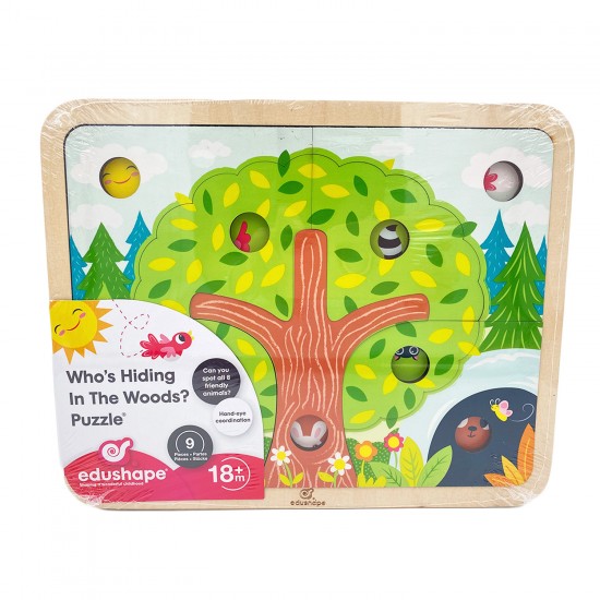 WHO'S HIDING IN THE WOODS? PUZZLE