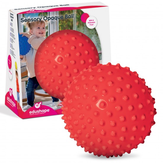 THE ORIGINAL SENSORY BALL, OPAQUE - RED
