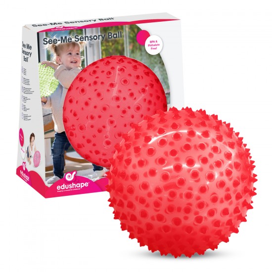 THE ORIGINAL SENSORY BALL, SEE-ME - RED