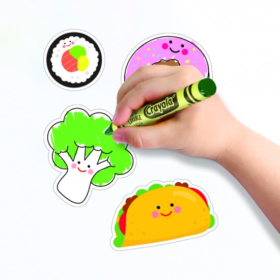 CRAYOLA READY-TO-CREATE:  MAGNETIC BOARD PLAYSET - FOODIE