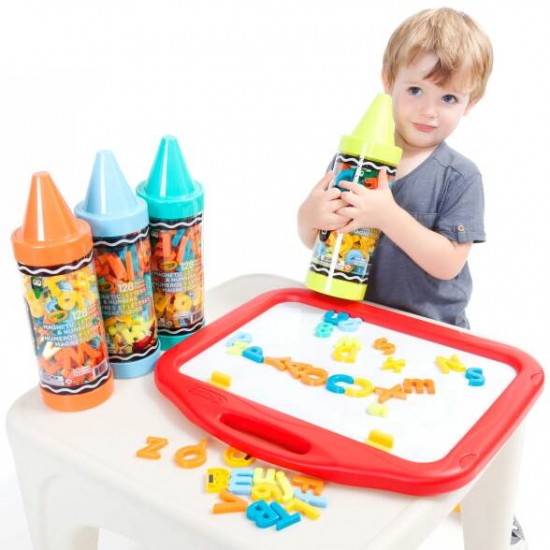 128 PIECES MAGNETIC LETTERS, NUMBERS & SIGNS