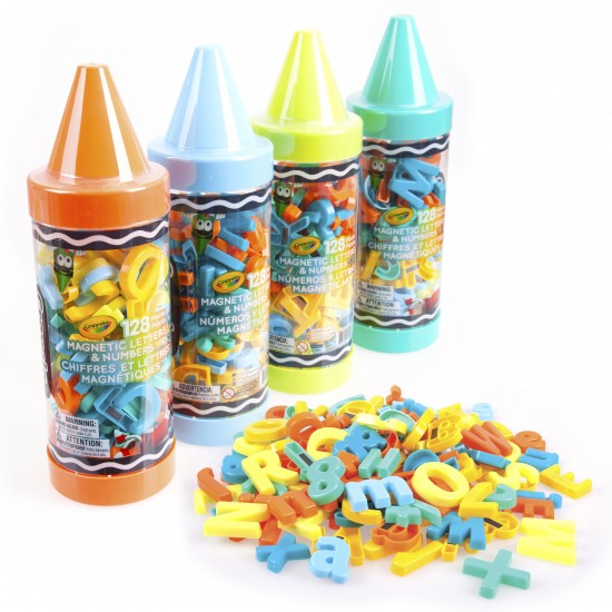 128 PIECES MAGNETIC LETTERS, NUMBERS & SIGNS