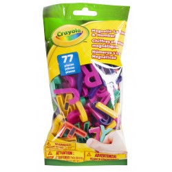 77 PIECES MAGNETIC LETTERS AND NUMBERS