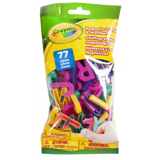 77 PIECES MAGNETIC LETTERS AND NUMBERS