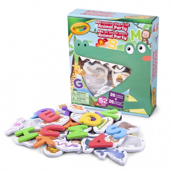 ABC MATCHING MAGNET SET - ANIMAL PARTY