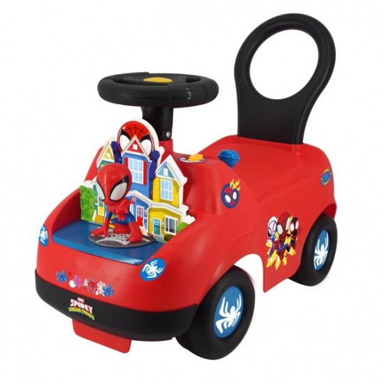 LIGHTS N' SOUNDS SPIDEY ADVENTURE RIDE-ON