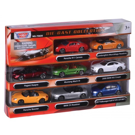 8 PC 1:64 DIE CAST CAR SET