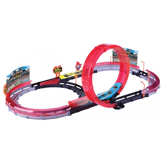 B/O HIGH SPEED RACING TRACK SYSTEM WITH 2 CARS