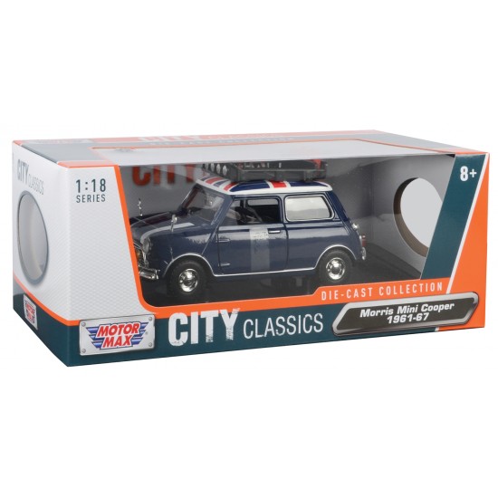 1:18 MORRIS MINI COOPER WITH ROOF RACK 
