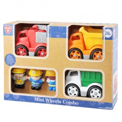 MINI WHEELS COMBO (DUMP TRUCK, CITY BIN TRUCK, FIRE ENGINE)
