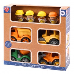 MINI CONSTRUCTION FLEET (DUMP TRUCK, CEMENT MIXER, CITY ROAD ROLLER, FIRST SCOOPER TRUCK)