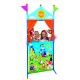 4 PIECES MEDIUM HAND PUPPET + PLASTIC THEATRE