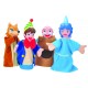 4 PIECES LARGE HAND PUPPET WITH PLASTIC THEATRE PLAYSET