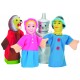 4 PIECES LARGE HAND PUPPET WITH DOORWAY THEATRE