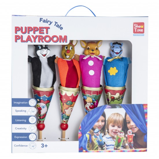 4 PIECES METAL CONE PUPPET PLAYSET