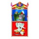 WOODEN PUPPET THEATRE + 2 PIECES FINGER PUPPETS