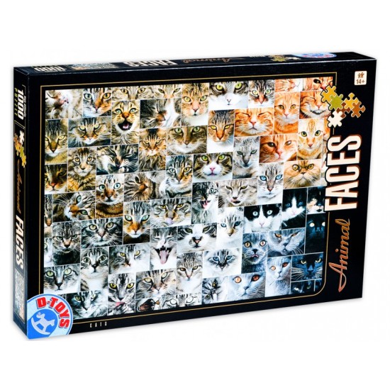PUZZLE 1000 ANIMAL FACES