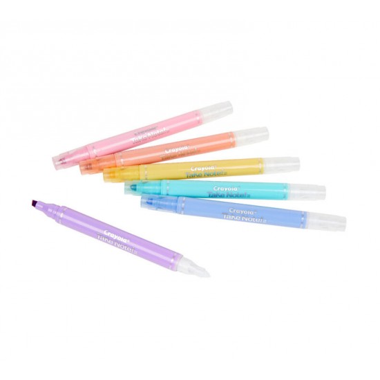 TAKE NOTE 6 ERASABLE HIGHLIGHTERS - PASTEL COLORS