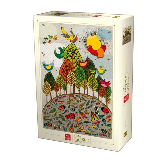 PUZZLE 1000 NATURE - BIRDS AND BUGS