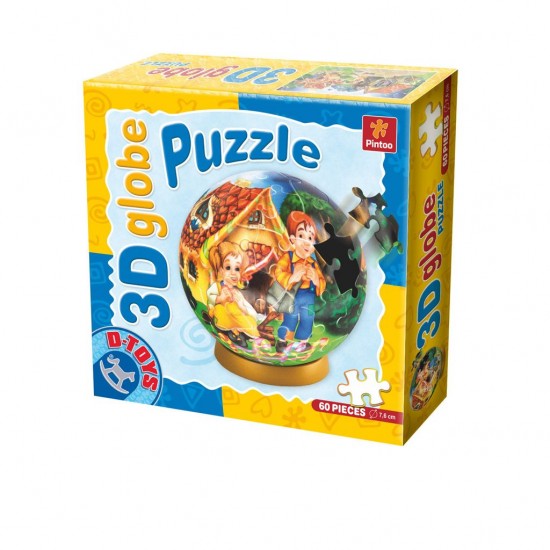3D GLOBE PUZZLE FAIRY TALES 60 PCS
