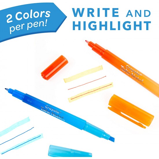 TAKE NOTE DUAL ENDED HIGHLIGHTERS