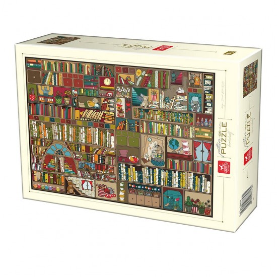 PUZZLE 1000 PATTERN - BOOKSHELF