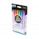TAKE NOTE 6 ERASABLE HIGHLIGHTERS - PASTEL COLORS