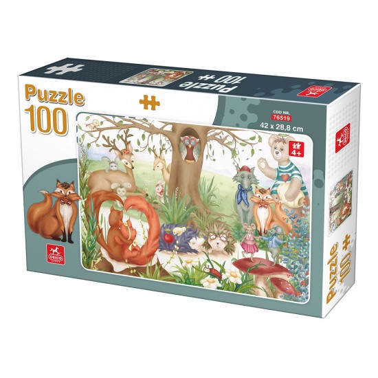 PUZZLE 100 PIECES WILD ANIMALS