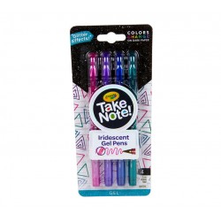 TAKE NOTE 4 IRIDESCENT GEL PENS