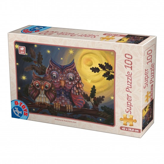 PUZZLE 100 PIECES OWLS