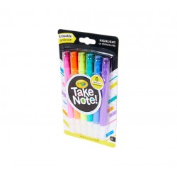 TAKE NOTE 6 ERASABLE HIGHLIGHTERS