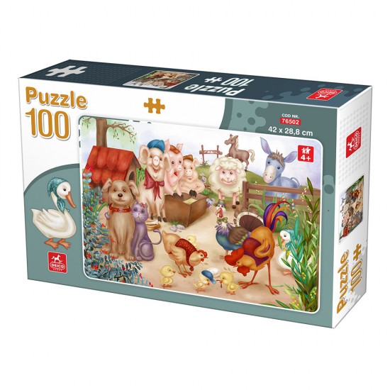 PUZZLE 100 PIECES FARM ANIMALS