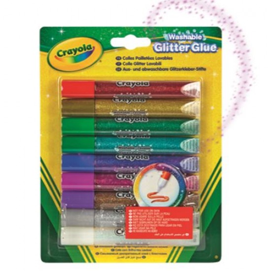 9 WASHABLE GLITTER GLUE