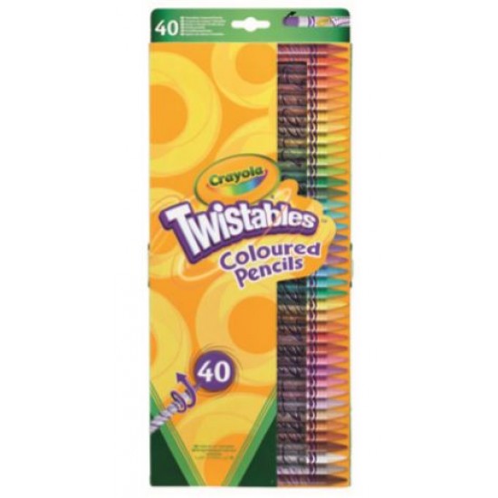 40 TWISTABLE COLOURING PENCILS
