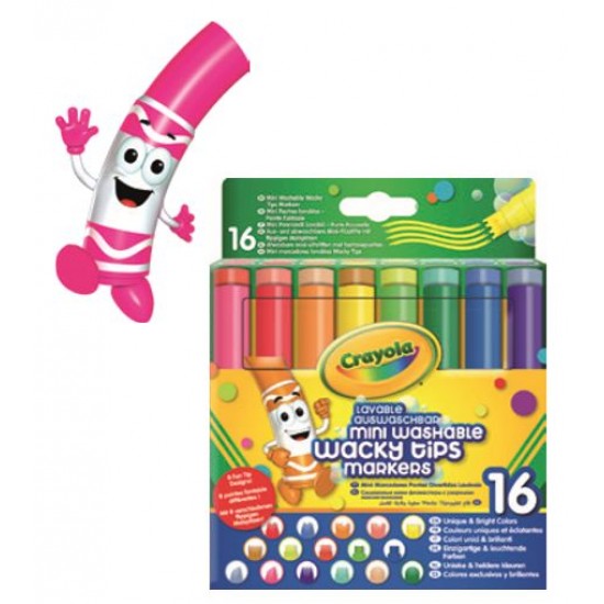 MINI WASHABLE WACKY TIPS MARKERS